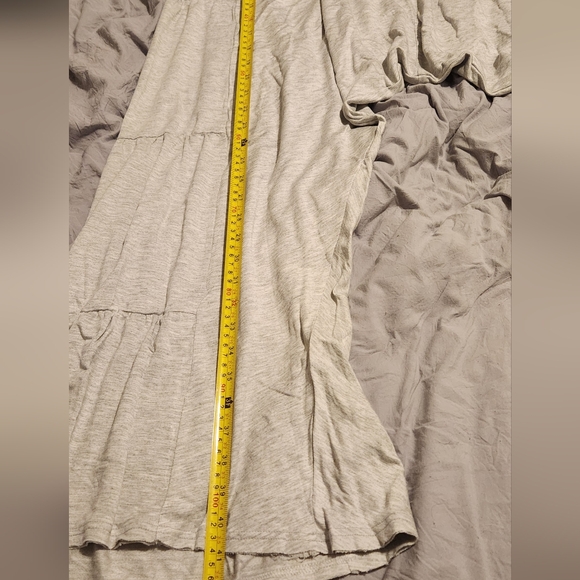 Grey Free People Ruffle Wide Leg Harem Ruffle Pants - Picture 5 of 5